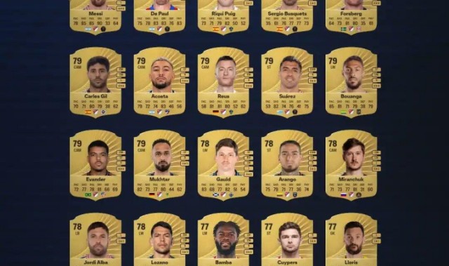 开云体育下载-美职联FC26球员能力榜：梅西86分居首，德保罗84分位列次席